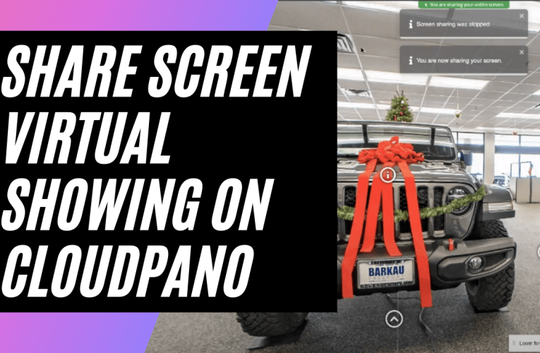 [New Feature] How To Create a Share Screen Virtual Showing On CloudPano