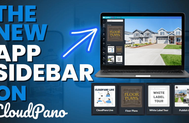 The New Apps Sidebar On CloudPano!